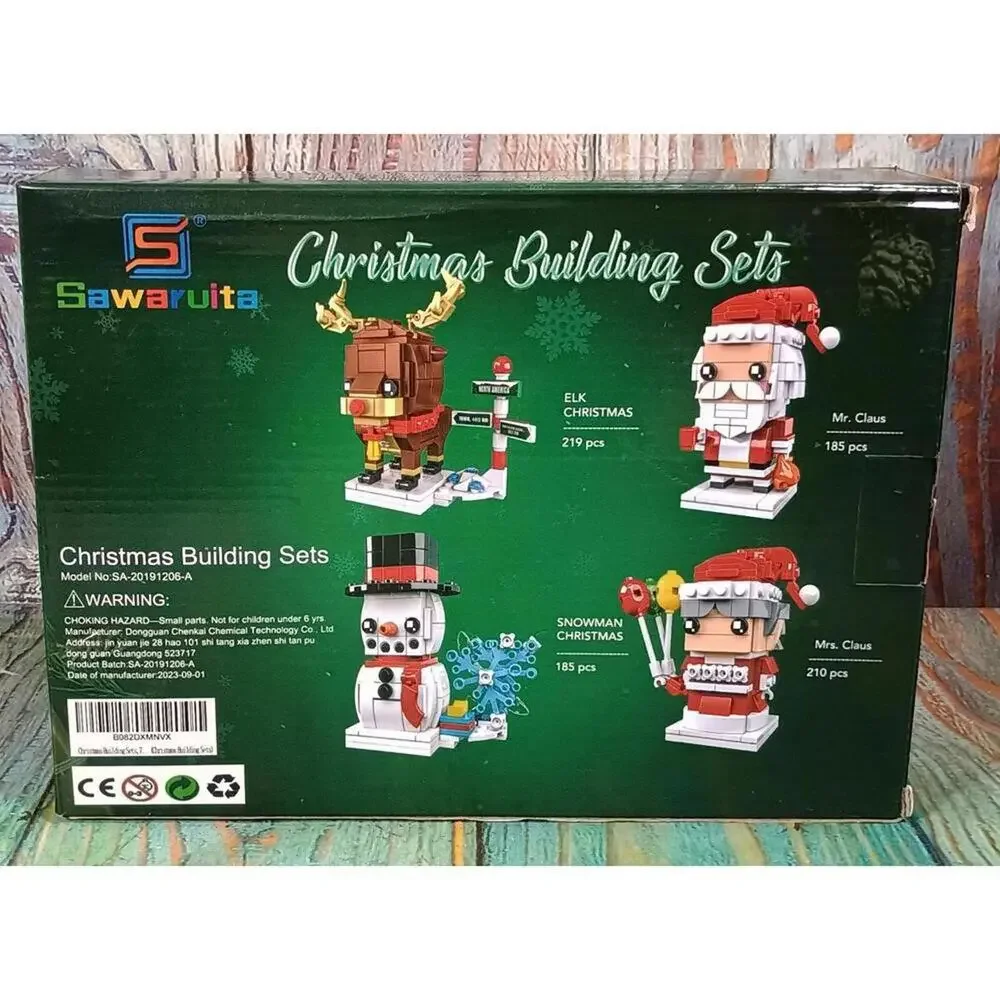 Sawaryuita Christmas Building Sets - Santa‎ Claus, Snowman, Elk Models